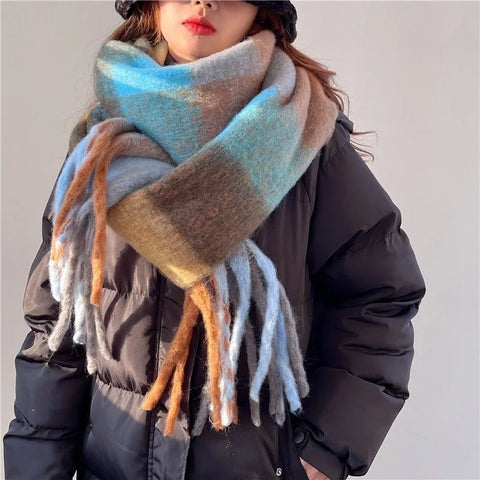 2025 Winter Thick Warm Cashmere Scarf for Women
