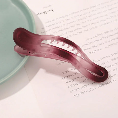 Acrylic Matte Duckbill Hair Claws and Barrettes - Stylish Hair Accessories for Women