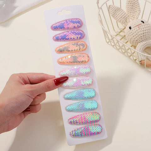 10 stuks/set Koreaanse feestpailletten BB-clips - handgemaakte haaraccessoires voor kinderen