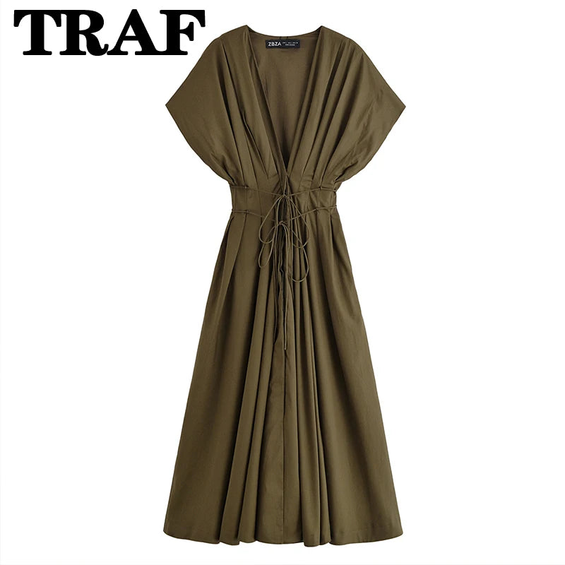 TRAF Vintage Casual Chic Dress