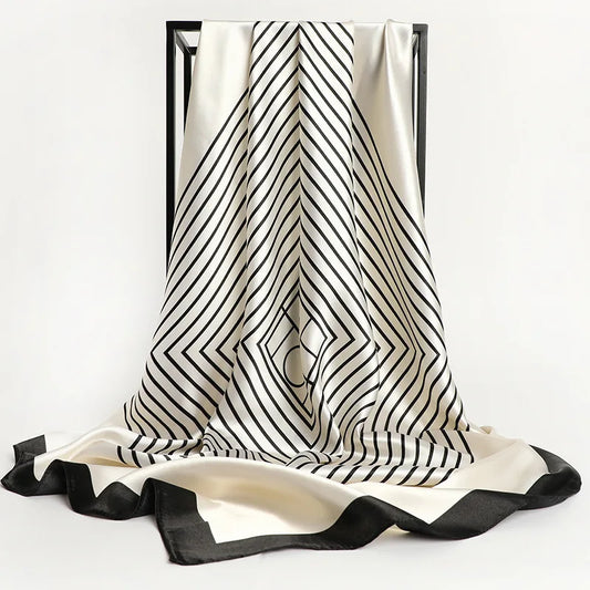 Elegant Silk Square Scarf for Women