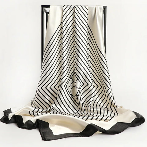 Elegant Silk Square Scarf for Women