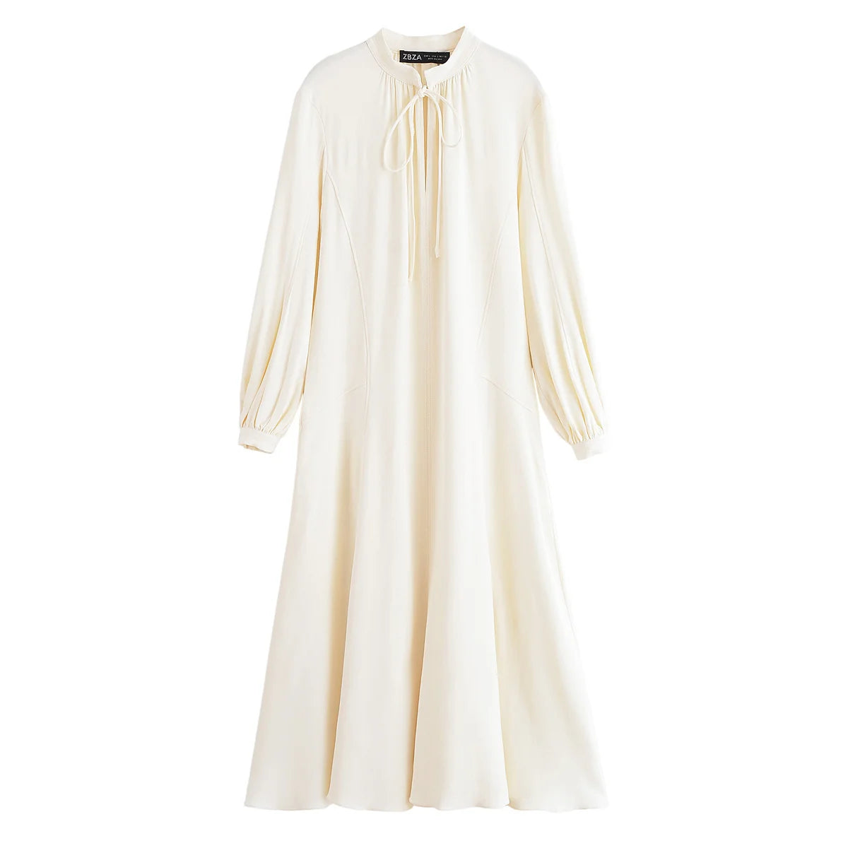 TRAF Bow Lace Up Elegant Long Dresses For Women