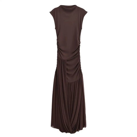 TFMLN Zomer Dames Lange Jurk - Elegante en Comfortabele Midi-jurk voor Elke Gelegenheid 