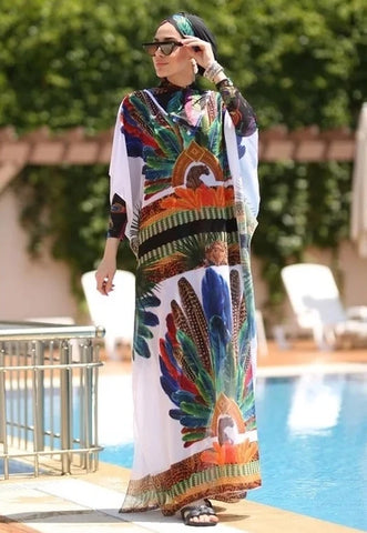 3/4-teilige Burkini-Bademode für Damen