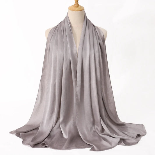 Premium Satin Crinkle Hijab Scarf
