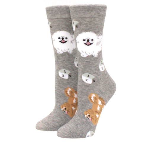 New Corgi Schnauzer Cartoon Happy Puppy Collection Socks for Men and Women
