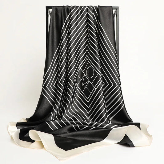 Elegant Silk Square Scarf for Women