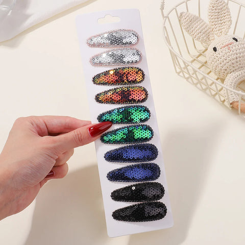 10 stuks/set Koreaanse feestpailletten BB-clips - handgemaakte haaraccessoires voor kinderen