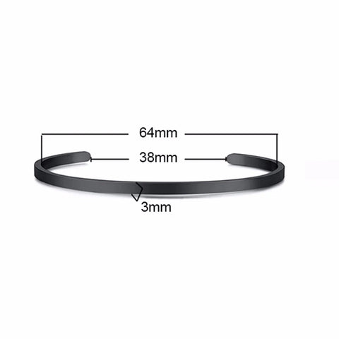 Stylish 3-10MM Cuff Bracelets for Men & Women - Gold, Silver, Black Stainless Steel Bangles