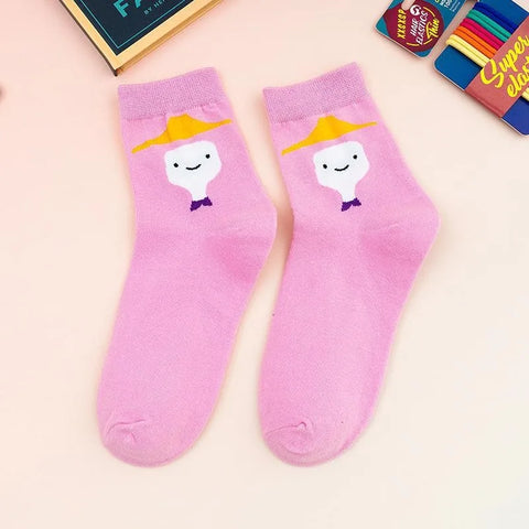 Cute Women's Socks Adventure Series - Comfortable Medium Socks