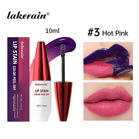 Water Resistant Lip Stain Peel Off - 24 Hours Matte Lipstick