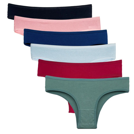 5 PCS Cotton Panties Set for Women - Comfortable Briefs in M-XL Sizes