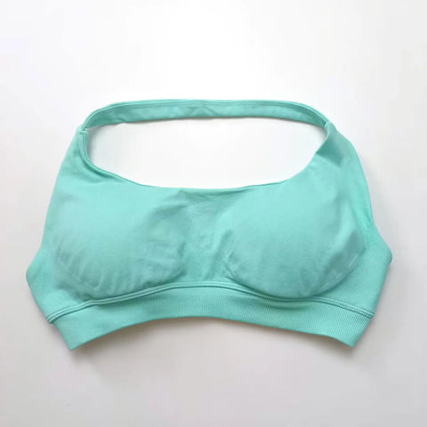 NCLAGEN Impact Sports Bra for Women - High Support Halter Top for Gym and Yoga