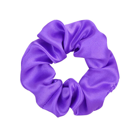 3,9 inch zijden scrunchie voor dames - handgemaakte veelkleurige haarband paardenstaarthouder 