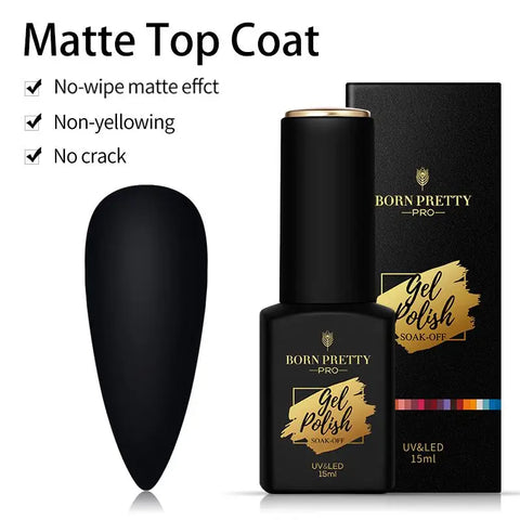 BORN PRETTY Milky Pink Rubber Base Gel Nail Polish