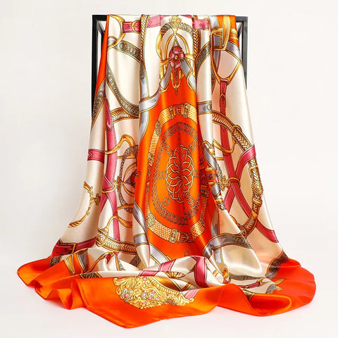2024 Luxury Silk Shawl Square Scarf