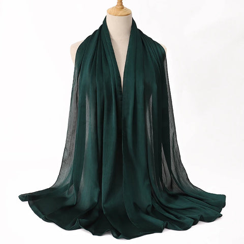 Premium Satin Crinkle Hijab Scarf