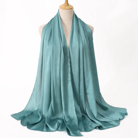 Premium Satin Crinkle Hijab Scarf