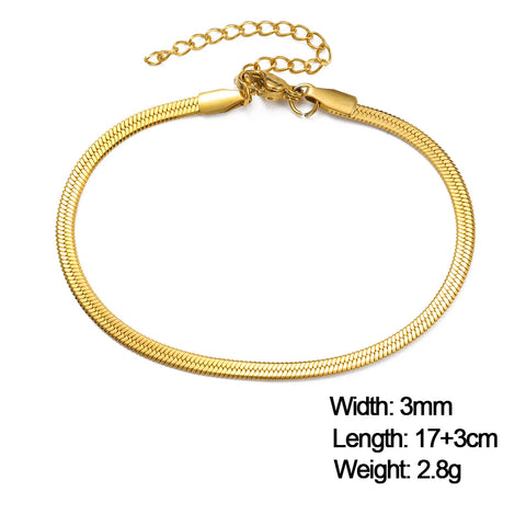 Skyrim Stainless Steel Gold Color Bracelet - Trendy Minimalist Jewelry for Women