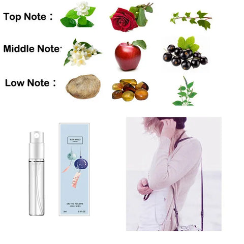10Pcs/lot 3ml Brand Perfume for Men and Women - JEAN MISS Mini Deodorant Fragrance
