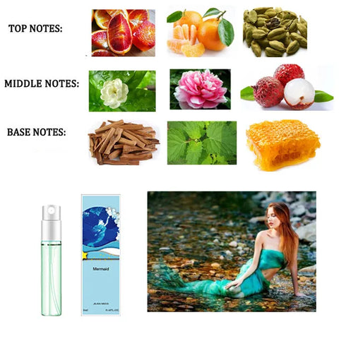 10Pcs/lot 3ml Brand Perfume for Men and Women - JEAN MISS Mini Deodorant Fragrance