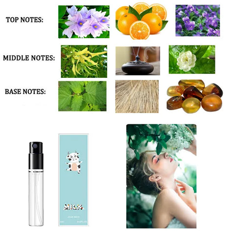 10Pcs/lot 3ml Brand Perfume for Men and Women - JEAN MISS Mini Deodorant Fragrance