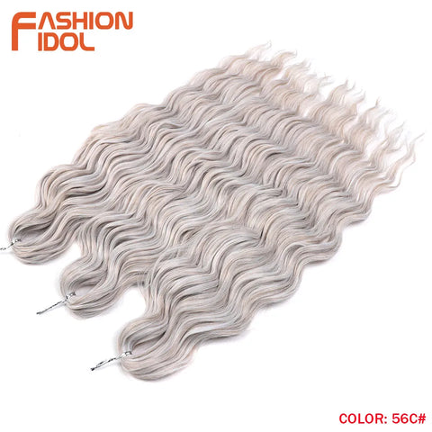 Fashion Idol 24Inch Crochet Hair Synthetic Water Wave Extensions