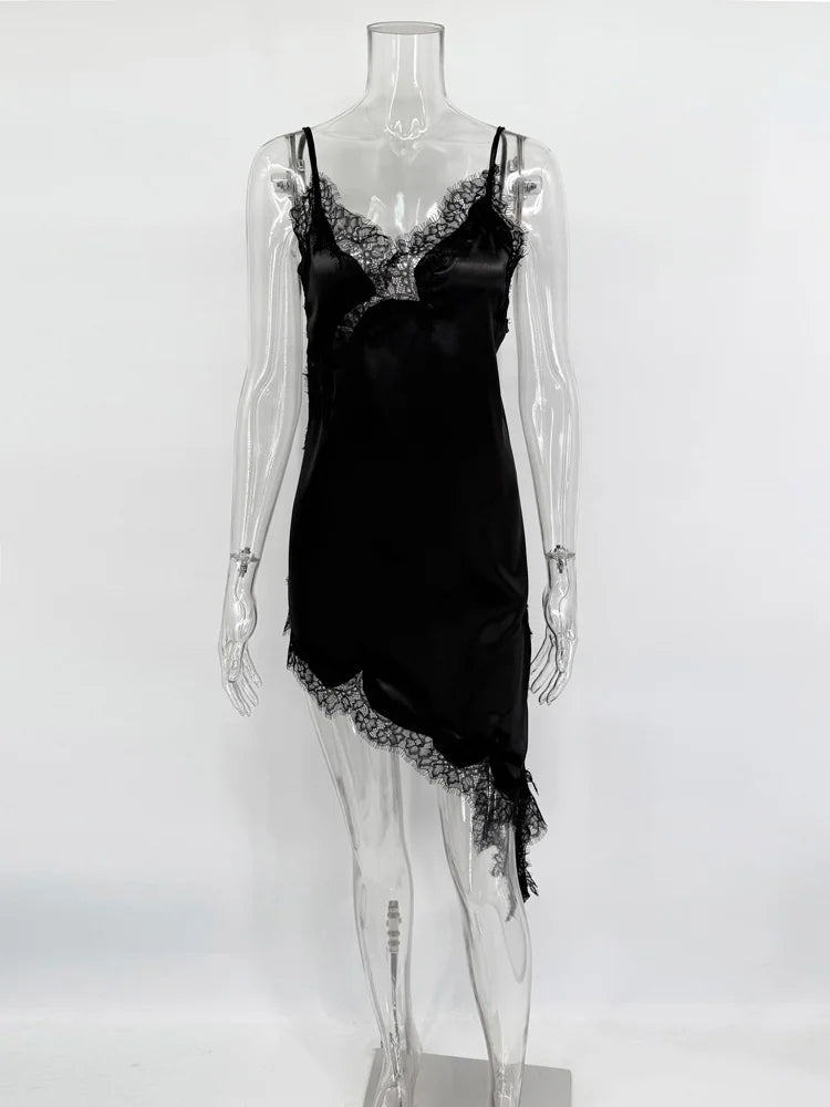 Tossy Sexy Lace Halter Backless Dress for Women - Summer 2025 Slim Bodycon Party Dress