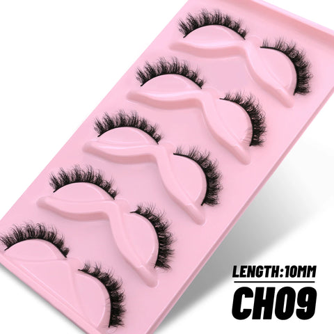 GROINNEYA 3D Faux Mink Lashes – 5/10 Pairs