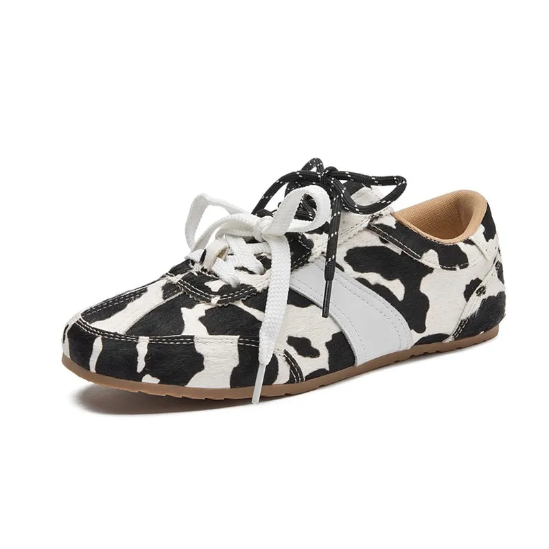 AIYUQI Women's Flat Shoes - Genuine Leather Sneakers