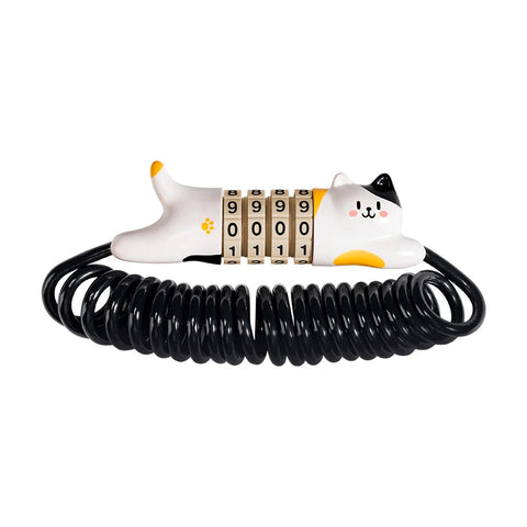 ROCKBROS Mini Wachtwoordslot Fietsslot - 4-cijferige combinatie Anti-diefstal Stalen Kabelketting