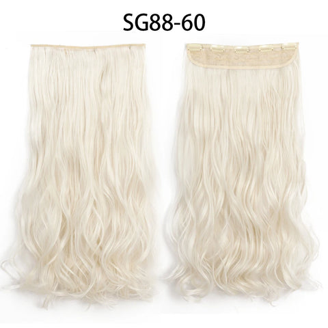 Long Straight Hairstyle 5 Clip Natural Hair Extension
