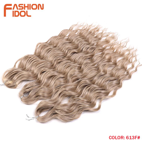 Fashion Idol 24Inch Crochet Hair Synthetic Water Wave Extensions