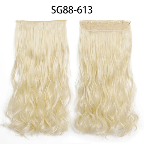 Long Straight Hairstyle 5 Clip Natural Hair Extension