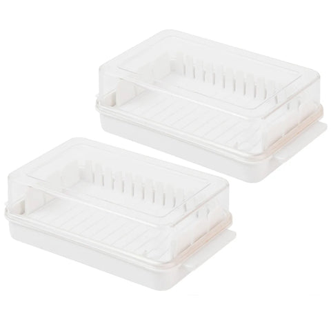 Botersnijderdoos - Kaas- en boterbewaardoos met deksel voor koelkast