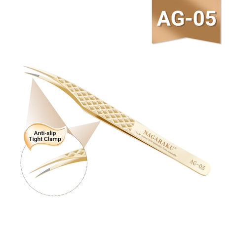 NAGARAKU Precision Fiber Tip Tweezer for Professional Eyelash Extensions