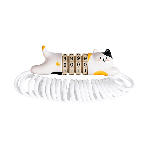 ROCKBROS Mini Wachtwoordslot Fietsslot - 4-cijferige combinatie Anti-diefstal Stalen Kabelketting