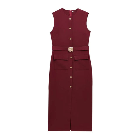 MUJER 2025 Dames Zomer Midi-jurk