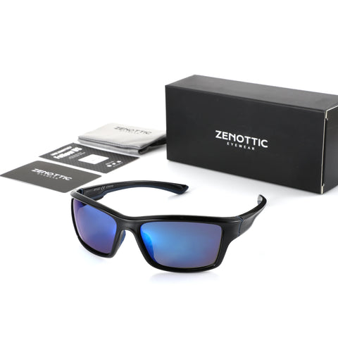 ZENOTTIC gepolariseerde fietszonnebril – 100% UV400 unisex zonnebril voor rijden en reizen