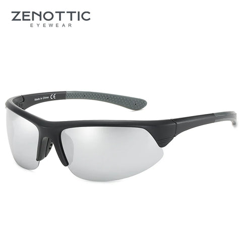 ZENOTTIC gepolariseerde fietszonnebril – 100% UV400 unisex zonnebril voor rijden en reizen