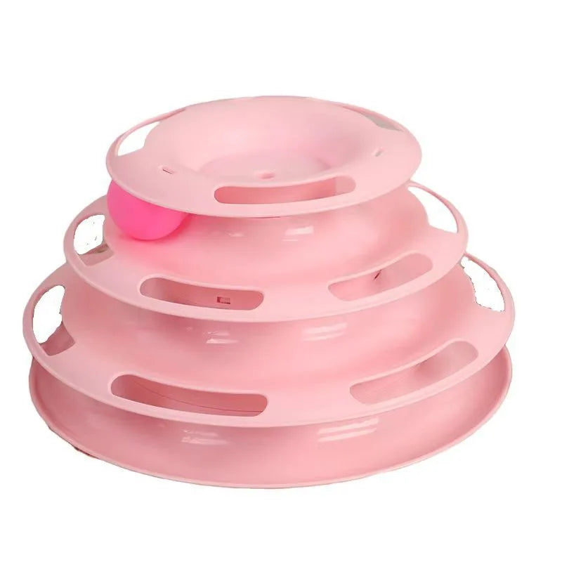 Three-Layer Ball Cat Turntable Toy