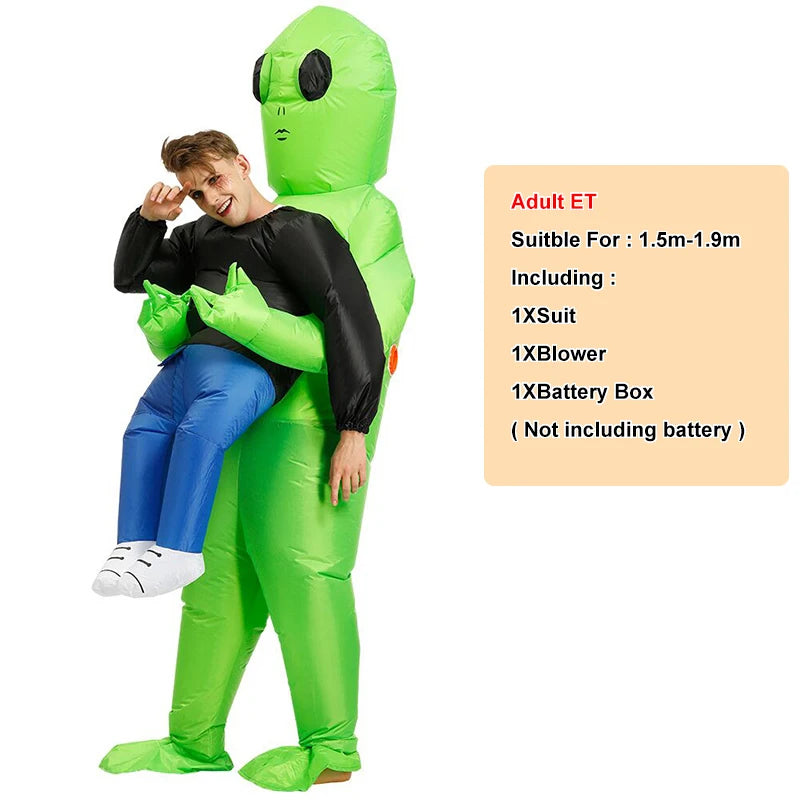 ET-Aliens Inflatable Costume - Scary Monster Cosplay for All Ages