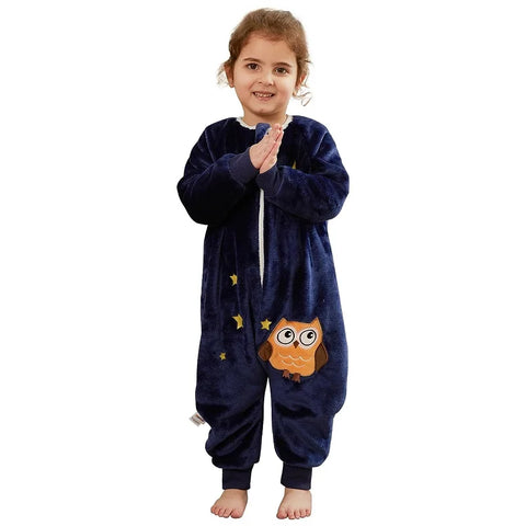 MICHLEY Cartoon Flannel Baby Sleeping Bag Sack
