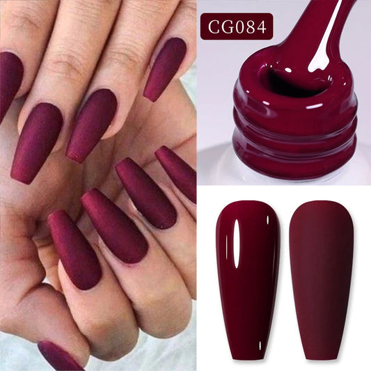 BORN PRETTY 10ml Matte Red Nail Gel Polish