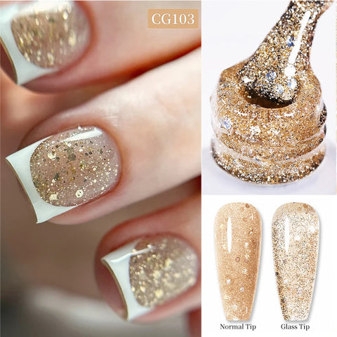 BORN PRETTY 10ml Snow Glitter Gel Nail Polish