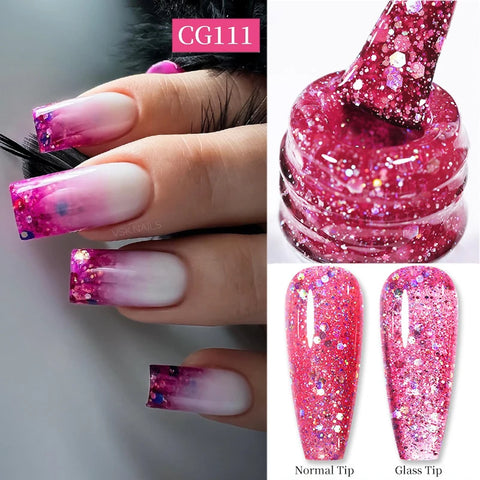 BORN PRETTY 10ml Snow Glitter Gel Nail Polish