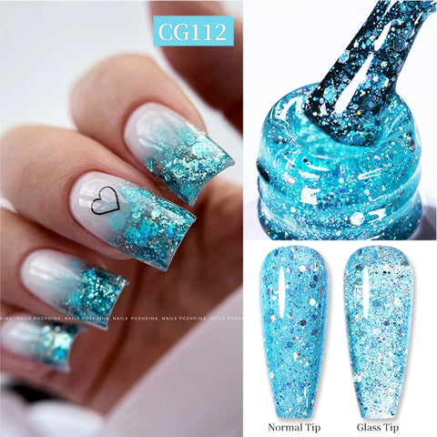BORN PRETTY 10ml Snow Glitter Gel Nail Polish