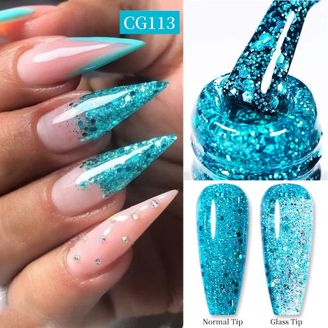 BORN PRETTY 10ml Snow Glitter Gel Nail Polish