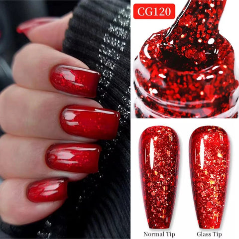 BORN PRETTY 10ml Snow Glitter Gel Nail Polish